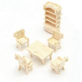 3D puzzle Dřevěný mini nábytek 34ks