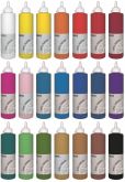 Akrylová barva LUKAS Terzia 500ml na vodní bázi | 4927 Kobalt fialová, 4954 Chromoxid zelená, 4831 Okr světlý, 4910 Umbra