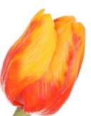Dekorace plast Tulipán 43cm - 1květ - Oranžový
