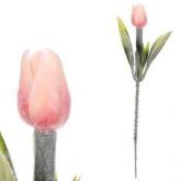 Vazbová mini Tulipán zápich 19cm - 1ks - Lila