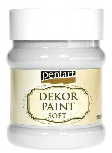 Křídová barva Decor Paint Pentart 230ml - Bílá B