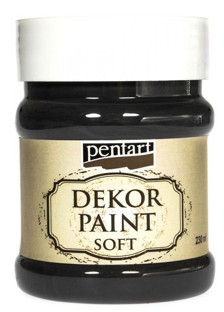 Křídová barva Decor Paint Pentart 230ml - Černá F