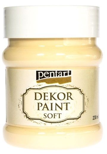 Křídová barva Decor Paint Pentart 230ml - Žlutá T