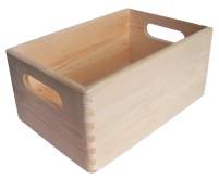 MASIV - Dřevěná bedýnka s úchyty 30x20cm