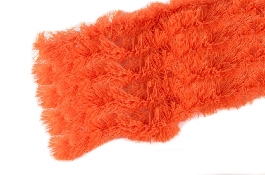 Chlupatý drátek bavlna na výrobu postaviček š.44mm - 50cm - Oranžová