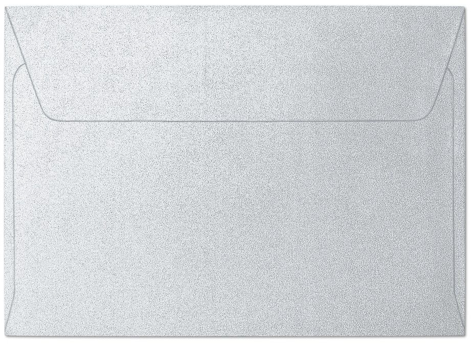 Papírová Barevná Obálka C6 Stříbrná Metalická