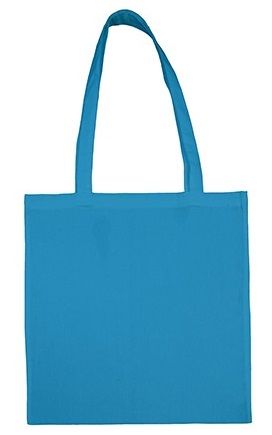 Textilní 100% bavlněná taška pevná 140g/m2 38x42cm - Tyrkysová