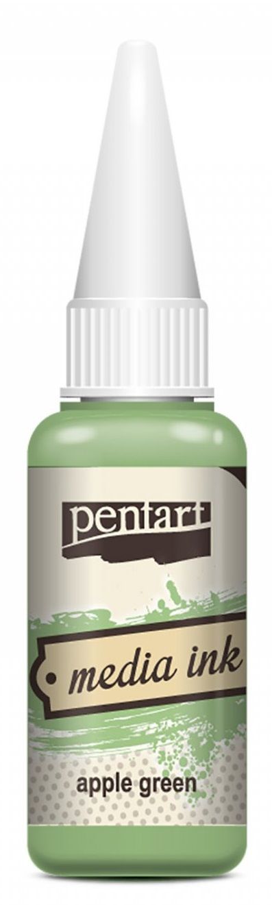 Alkoholový INKOUST media ink Pentart - 20ml - Zelené jablko