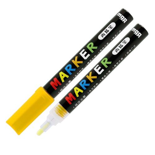 Akrylový popisovač / fix /M&G -1ks - Žlutá SVĚTLÁ