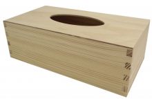 Dřevěná krabička na kapesníky s výsuvným dnem