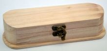 Dřevěná krabička penál s kováním 21,4x7,2cm