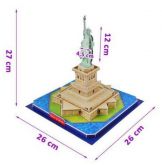 Puzzle 3D Socha svobody 27x26cm