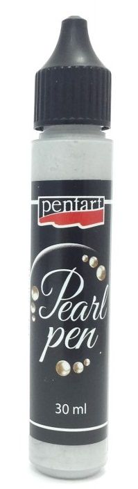 3D Decor Pen Perl pen tekuté perly,kontura,3D Pentart - 30ml - Stříbrná I