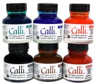 Kaligrafická tuž Calli 29,5ml | Blue, Brown, Burgundy, Černá, Green, Scarlet