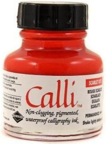 Kaligrafická tuž Calli 29,5ml - Scarlet Daler rowney