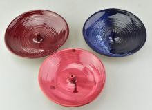 Keramická miska na vonné tyčinky - 1ks | červená, Hnědá, Modrá