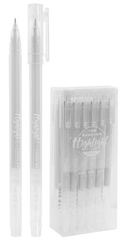 Gelové pero M&G Highlight 0,6 mm stříbrná náplň - 1ks