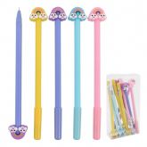 Gelové pero M&G s dětským motivem Rainbow 0,5 mm - 1ks | Fialová, Modrá, Růžová, Žlutá