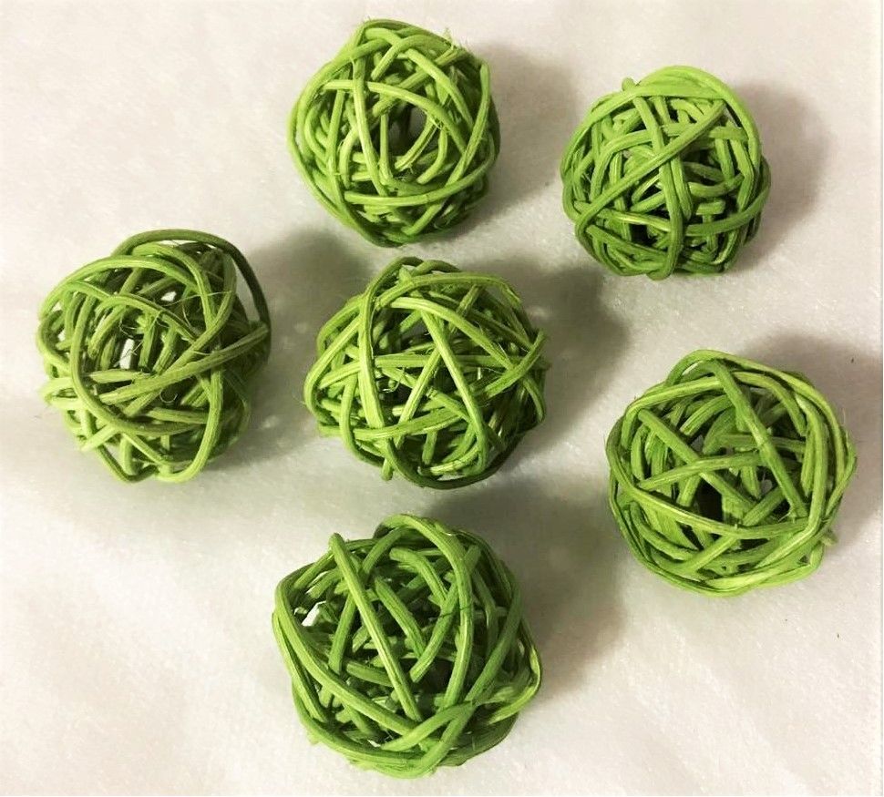 Dekorace zelená LATA BALL 3cm - 1ks