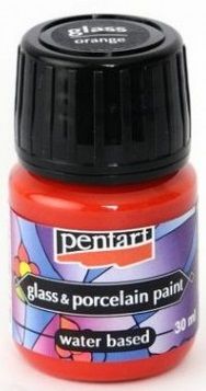 Barvy na porcelán a sklo Pentart - 30 ml - Červená