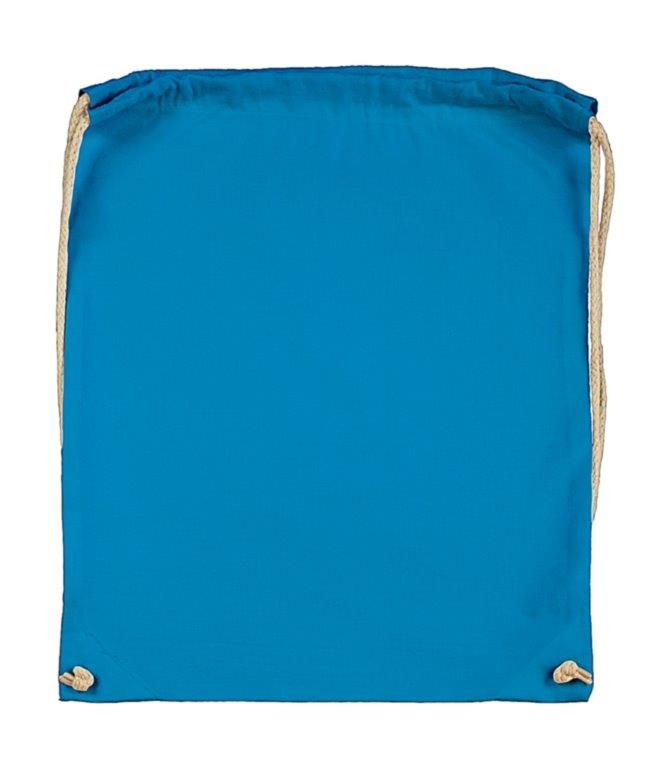 Bavlněný batůžek 140g/m2 37x46,5cm - Sv.modrý