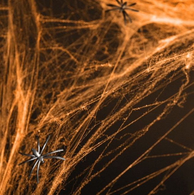 Dekorace Halloween pavučina s pavoučky - 60g