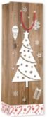 Taška Vánoční Lux papírová s glitry na víno 12x33x10cm - Baňka