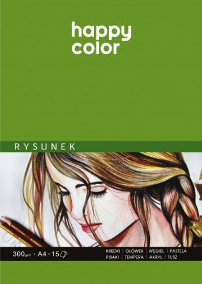 Blok pro akvarel Happy Color 300g/m2 A4 bílý - 15listů