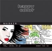 Blok pro markery Happy color 100g/m2, 20x20cm - 25ks