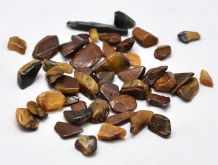 Minerální kamínky přírodní Tygří oko cca 2 až 5mm - 25g