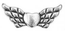 Přívěsek kov Křídla barva antik stříbrná 22x9mm - 1ks