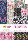 Kreativní papíry Happy color Flowers 80g/m2 A4 - 15listů