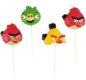 Dortové svíčky Angry Birds 7cm - 4ks