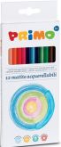 Akvarelové trojhranné pastelky Primo tuha Ø 2,9mm - 12ks
