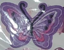 Nažehlovačka motýl 69x45mm - 1ks - Růžový