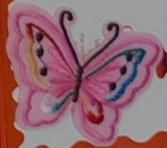 Nažehlovačka motýl 69x45mm - 1ks - Hnědý