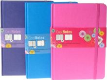 Zápisník s gumou pevné desky A5 linka 100 listů - 1ks | Fialový, Modrý, Růžový