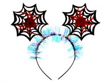 Čelenka s pavouky - 1ks - Bílá