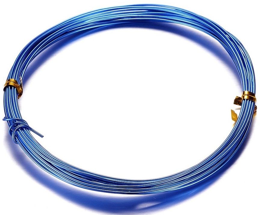 ALU - Hliníkový Drát 1mm, 10m - Modrý