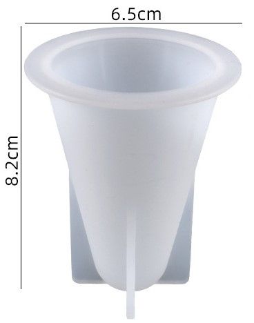 Plastová forma pro výrobu svíček kužel 82x65mm