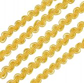 Prýmek ve zlaté barvě 10mm - 22,85m