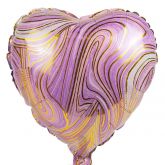 Nafukovací foliový balonek Srdce 35x33cm - 1ks - Růžový