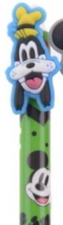 Gumovací pero Mickey Mouse 0,5mm - 1ks(modrá náplň) - Zelená