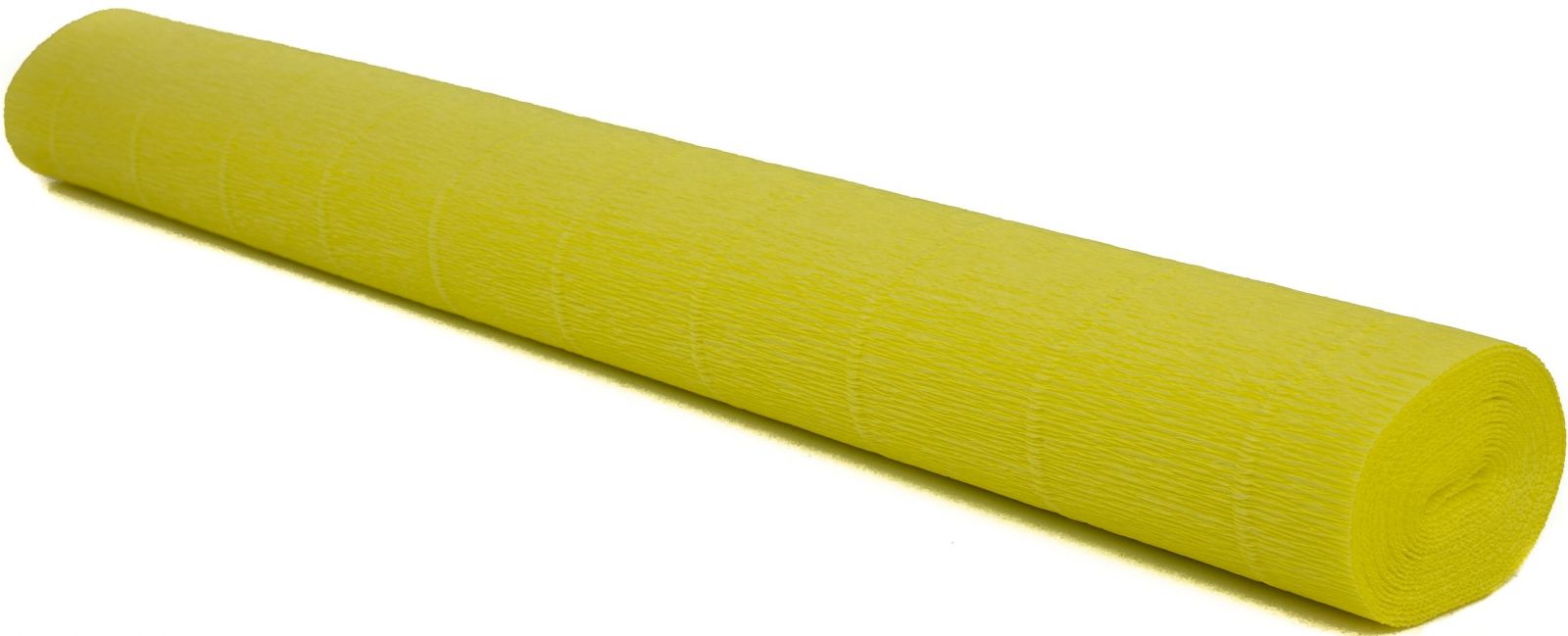 Krepový papír EXTRA pevný 180g, 50x200cm - k výrobě květů a jiné dekorace - Citronová žlutá