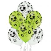 Nafukovací balonky Fotbal 30cm  - 6ks
