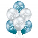 Nafukovací balonky perleťové Baby 30cm - 6ks - Girl