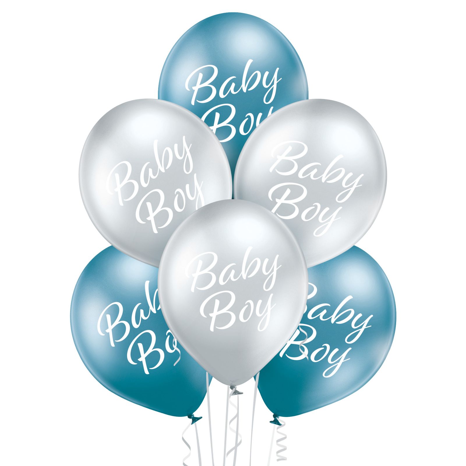 Nafukovací balonky perleťové Baby 30cm - 6ks