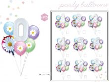Nafukovací párty balonky s Číslem 30-80cm - 6ks