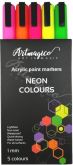 Sada Artmagico akrylové popisovače neon 0,9-1,3mm - 5ks