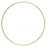 Kovový kruh na lapač snů barva Zlatá se stojánkem Ø 30cm - 1ks